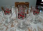VTG Home Interiors & Gifts Clear Glass Candy Cane Christmas Mugs Set Of 4 — photo 6