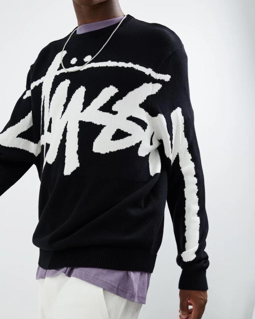 トップス Stussy sweater S Stussy STOCK SWEATER - Black | eBay
