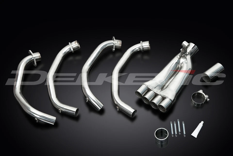 Cabezales de escape de acero inoxidable 4-1 para Honda CBR600 F4I 2001-2006 Delkevic Foto 2 de 4