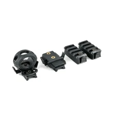 NEW Black 4 Pack Helmet Rail Accessories Mounting Hardware FAST Shipping 1"