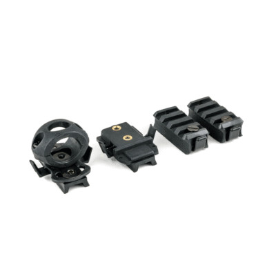 NEW Black 4 Pack Helmet Rail Accessories Mounting Hardware FAST Shipping 1''