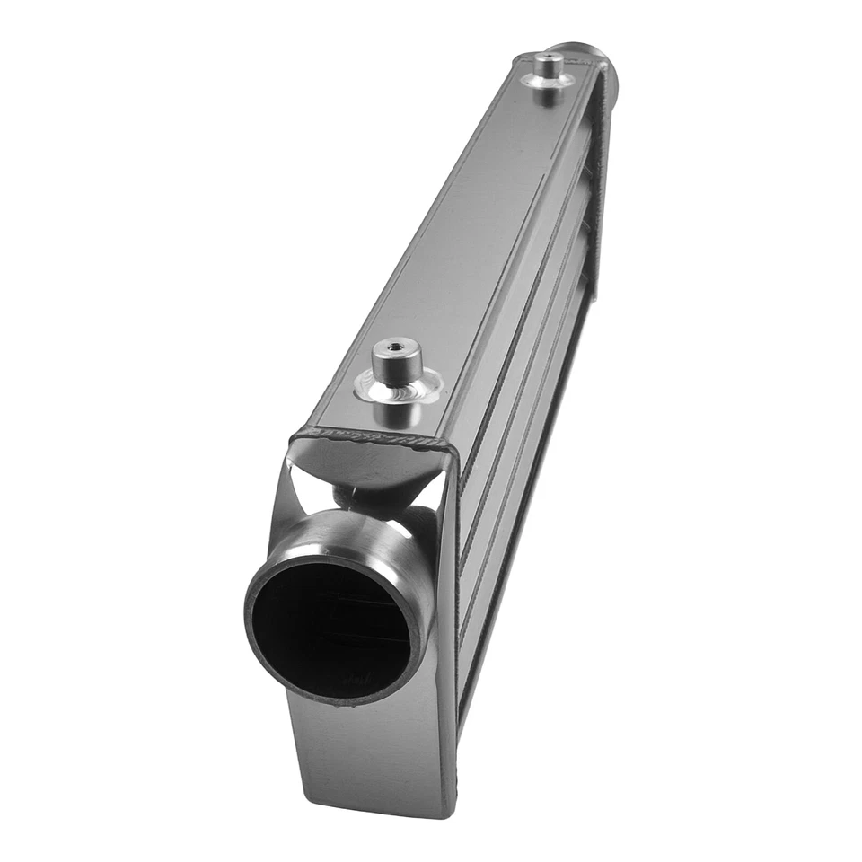 Intercooler universal de 2,5" entrada/salida y tubería de aluminio KIt acopladores azules Foto 4 de 4