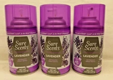 3 Sure Scents Lavender Automatic Spray Refill 4.5 Oz 