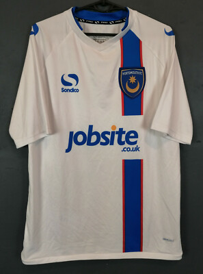 MEN'S SONDICO FC PORTSMOUTH 2014/2015 POMPEY SOCCER FOOTBALL SHIRT JERSEY SIZE M