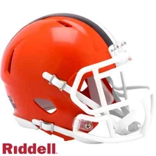 *SALE* CLEVELAND BROWNS (PRIMARY) SPEED MINI NFL RIDDELL FOOTBALL HELMET!