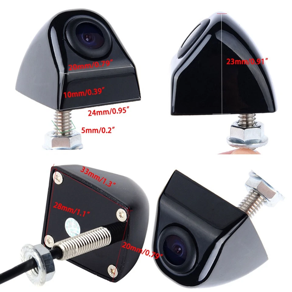 Impermeable 170º HD Coche Vista Trasera Retroceso Cámara Estacionamiento Para Monitor GPS Foto 3 de 4