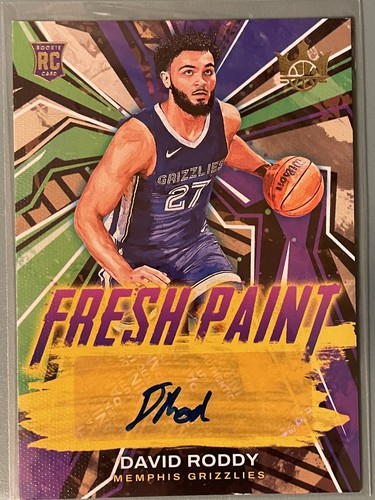 David Roddy [Jade] #FP-DRM 2022 Panini Court Kings Fresh Paint Autographs card