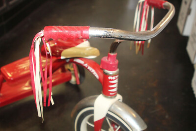 Vintage Retro Radio Flyer Red Tricycle Spoke Wheels Steel Frame