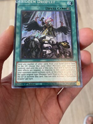 Yugioh Misprint Name Shift Forbidden Droplet ROTD 1st Edition