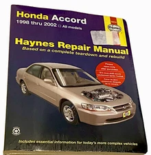 1998-2002 Honda Accord Haynes Repair Manual 42014 Car Mechanic Shop