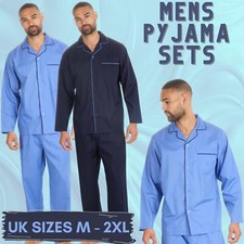 Mens Classic Pyjamas Traditional Pjs Loungewear Nightwear Super Soft Lounge Set