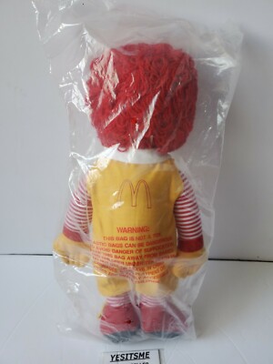 Vintage 1984 McDonald's Ronald McDonald 15” Plush Toy Doll