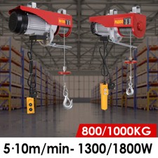 800KG/1000KG Electric Winch Hoist Crane Workshop Garage Engine Lifting Hoist Set