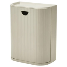 IKEA Wall-Mounted Recycling Bin Grey Beige Plastic Waste Storage Bin Lid 21L