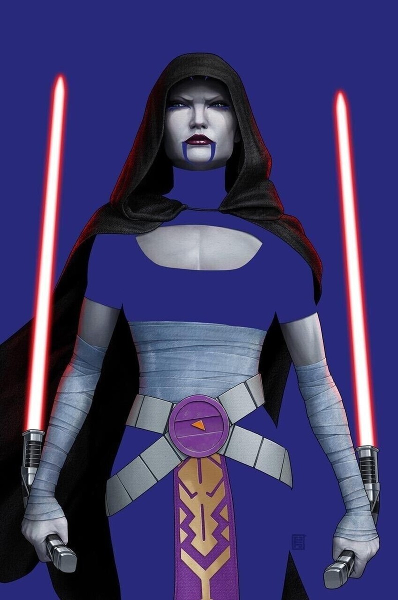 STAR WARS 41 DARTH MAUL & ASAJJ VENTRESS NEGATIVE VARIANT NM JT