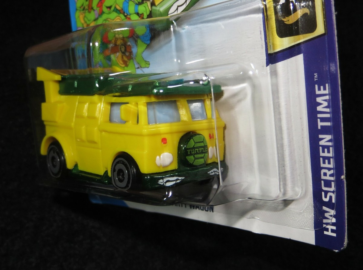 2020 Hot Wheels TMNT PARTY WAGON New Model Screen Time Card #147