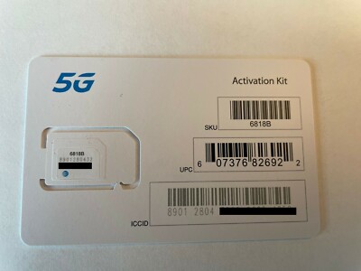 ATT  5G  NANO SIM CARD POST-PAID OR PRE-PAID ACTIVATION BARND NEW