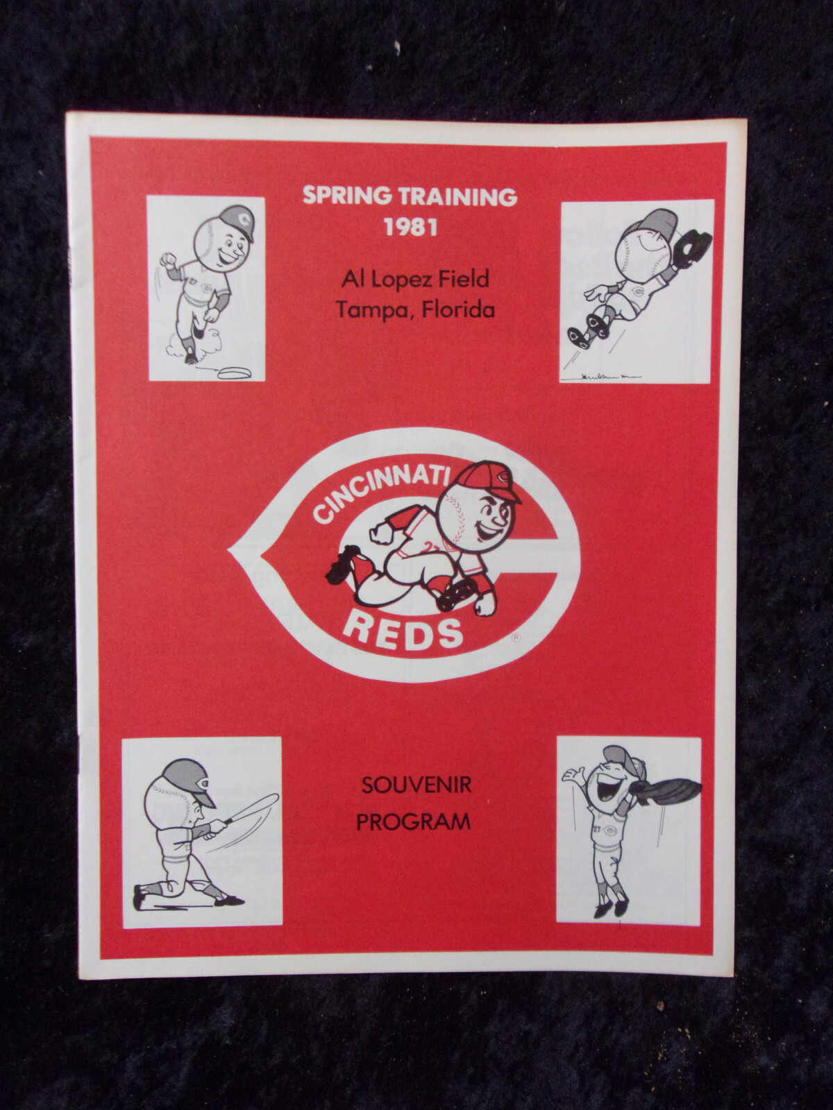 Vintage 1981 Cincinnati Reds Spring Training Program Tampa, FL ...