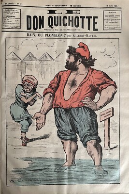Journal Don Quichotte Nr. 371 Vom 29.07.1881 G. Martin Bai N Oder Plongeon