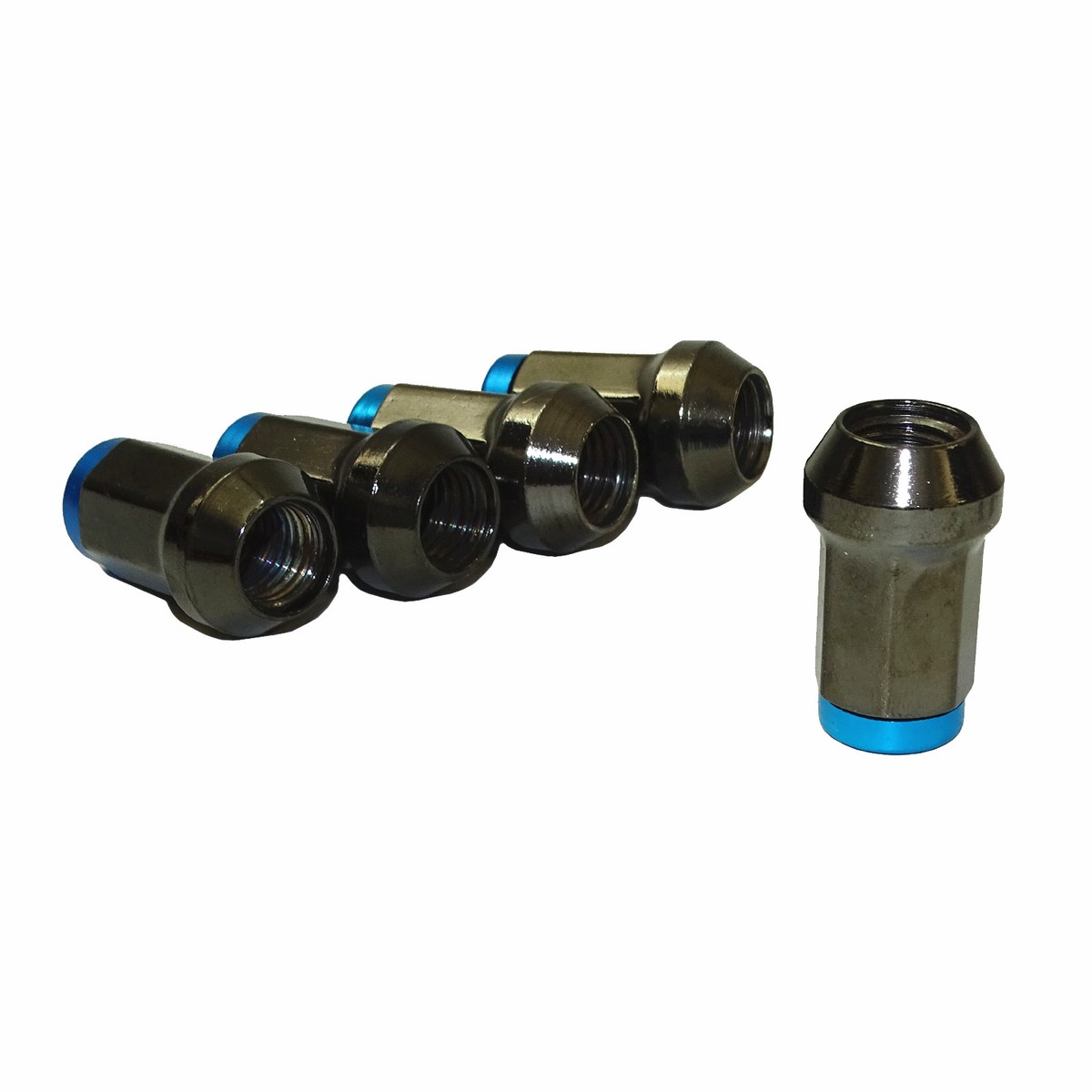 Carmocar 20-Pack Neo Chrome M12x1.5 Steel Locking Heptagon Lug Nuts – Security Lugs - View #2