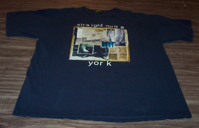 BROCKUM / Tシャツ/L/コットン/NVY/プリント/90S/Straight Outta York/BAND LIVE TEE Vintage 1994 LIVE Band Straight Outta York Tour Concert T-Shirt