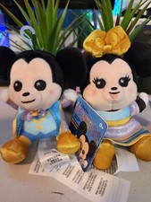 Disney World 50th Anniversary Wishables Mickey Mouse  Minnie Plush Set - NEW