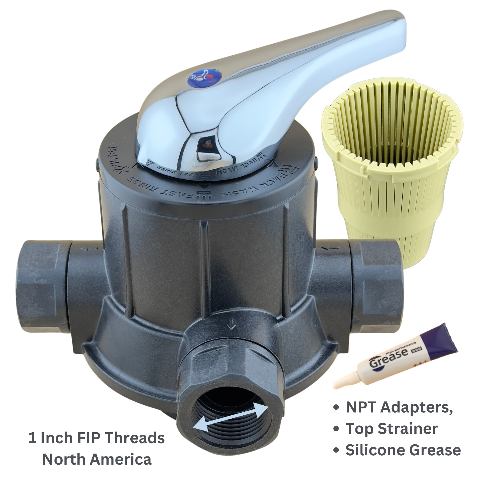 Válvula de control de filtro de retrolavado manual F56A-1 tratamiento de agua BSP x NPT/SPG ⬇leer⬇