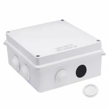 5.9x5.9x2.75" Electrical Enclosure Reversed Hole IP65 ABS Junction Box W Stopper