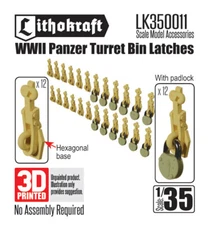 Lithokraft 1/35 WWII Panzer Turret Bin Latches