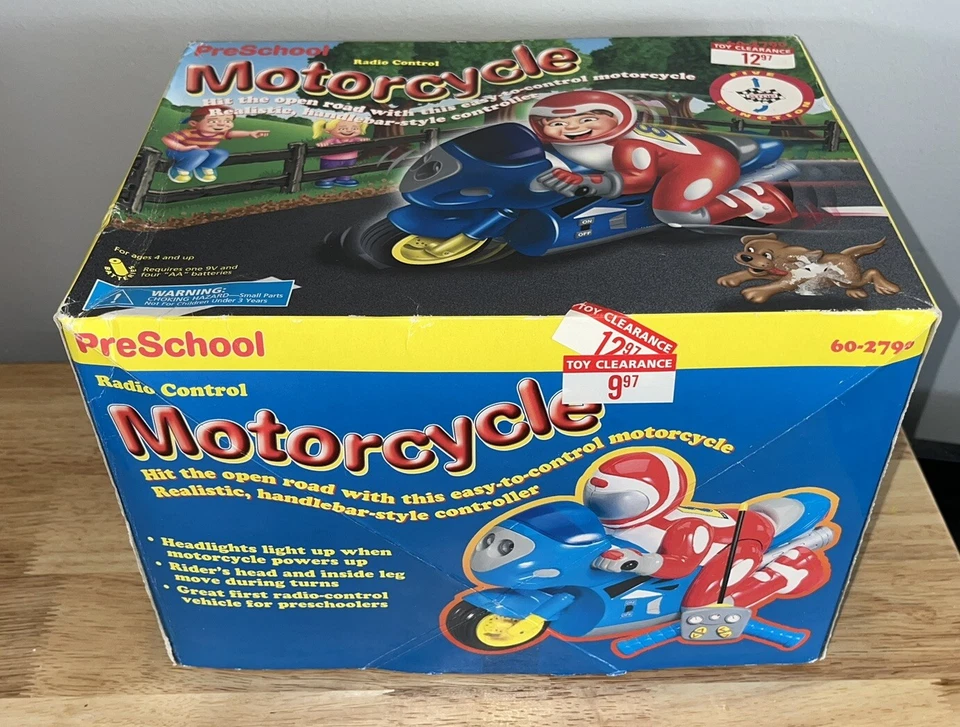 Редкая Винтажная Радиоуправляемая Хижина для Радиоуправляемого Мотоцикла для Дошкольников В коробке Трудно найти - Изображение 4 из 4