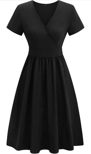 Pinup Fashion V Neck Wrap Dress SZ Medium
