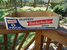 Jacob Ruppert Knickerbocker Beer 12oz no deposit no return 1965 bottle box NY NY
