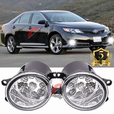 Pair Led Fog Lights Kit For Toyota Yaris Camry Corolla Sienna 4 Runner Sr5
