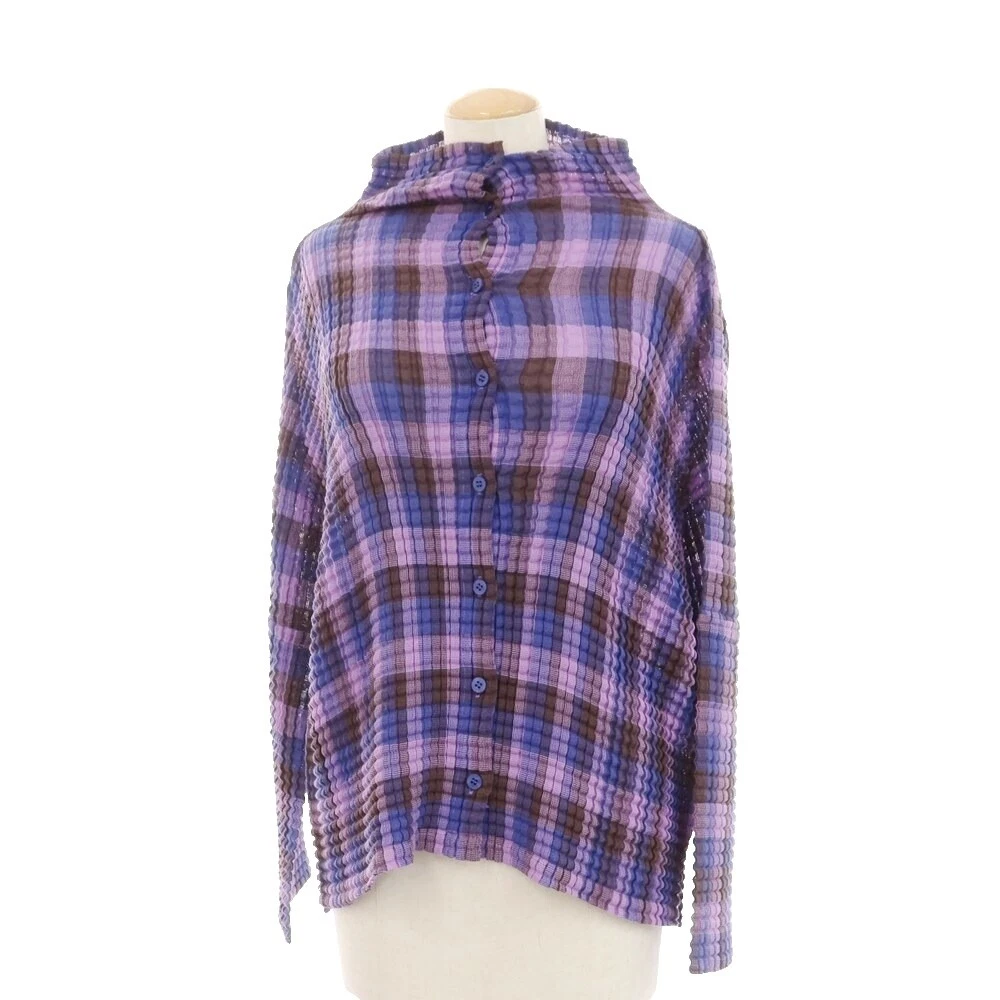 ISSEY MIYAKE Plaid Tops for Women