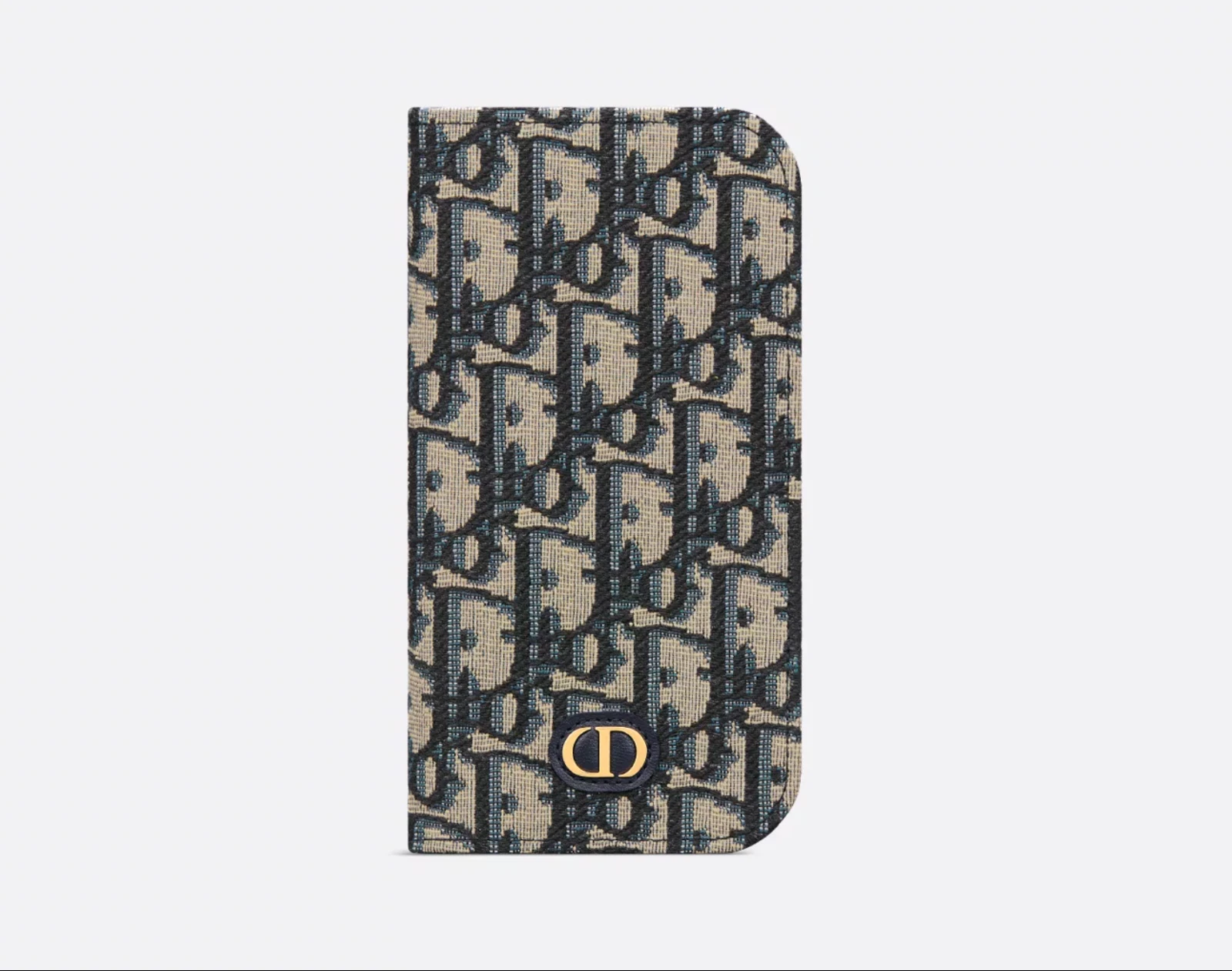 Authentique Neuf) Coque folio DIOR 30 Montaigne IPHONE 16   Exclusivité Japon Bleu Jacquard