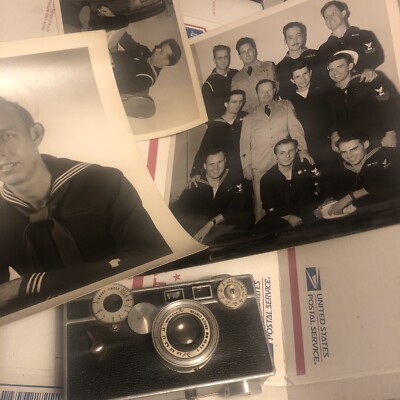 Argus  C3 Camera WWII  Owned By a WW2 USN Navy Photographer W/ Photos !
