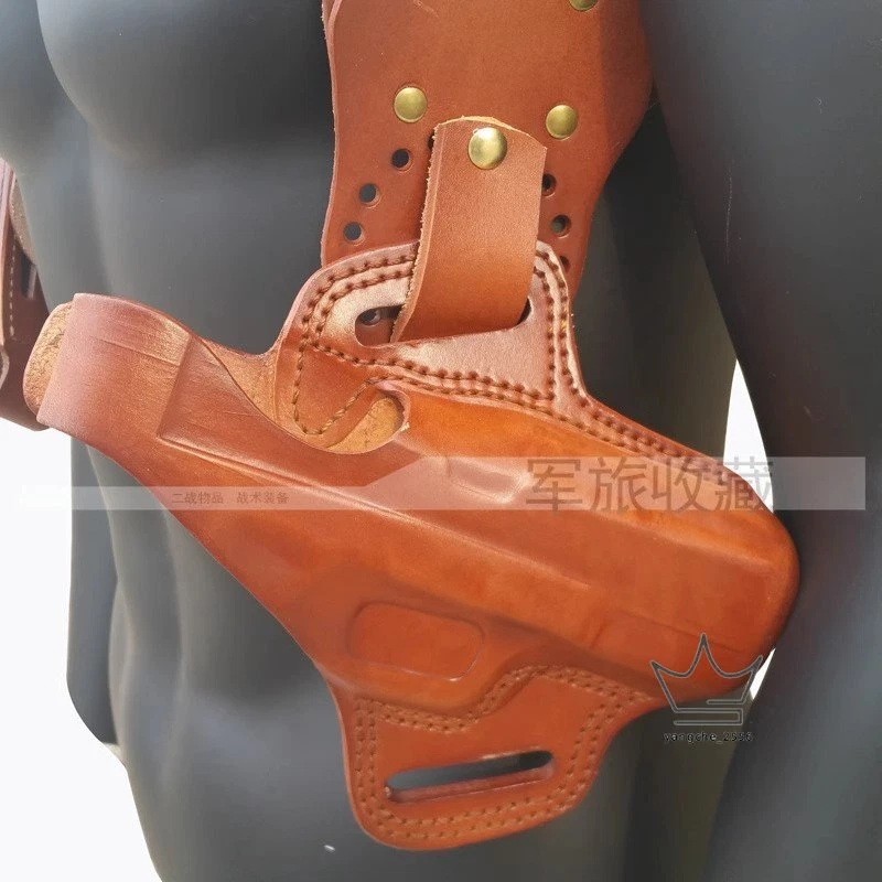 World War II American 1911 Vertical Shoulder Holster Real Leather Strap Replica - Image 3 of 4