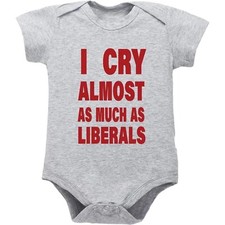 Baby 18M Romper One-Piece Snap Novelty Grey & Red Unisex