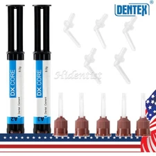 Dental Dual Cure Flowable Composite Resin Refill Core Build Up A2& A3 Teeth Endo