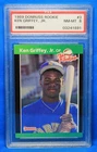 1989 DONRUSS THE ROOKIES # 3 Ken Griffey Jr  RC PSA 8 NM-MT # 03241891 MARINERS