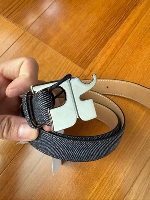 Courreges denim belt