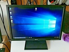 Monitor Acer 19" V193W Funzionante Ingresso VGA Cavo Di Alimentazione Incluso