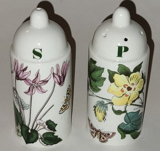PORTMEIRION POTTERY BOTANIC GARDEN SALT & PEPPER POTS