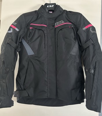 LS2 Woman s Motorcycle Riding Protection Jacket (Large) removable liner Pink/Bk