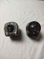 2 x Vintage Bakelite/vitreous Light Switch & 3 Pin Plug Socket Britmac, Crabtree