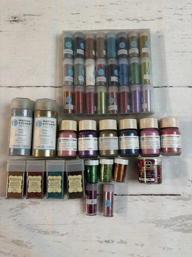Craft GLITTER LOT Fine Extra Fine Martha Stewart and Recollections