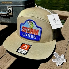Vintage Strike King Lures Retro Patch Fishing Hat Richardson 168 Trucker