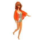 Vtg Dramatic New Living Barbie #1116 Titian Hair Original Outfit 1969 Mattel
