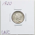 1920 10C Mercury Winged Liberty Silver Dime in UNC Condition #6227