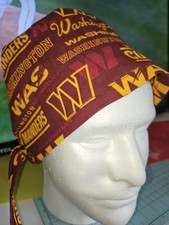 WASHINGTON COMMANDERS Handmade SURGICAL SCRUB CAPS